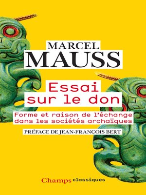 cover image of Essai sur le don. Forme et raison de l'échange dans les sociétés archaïques